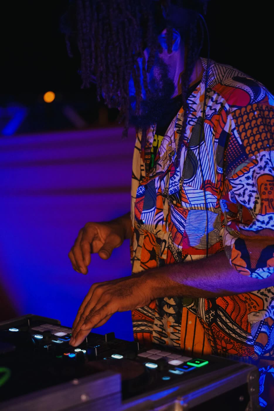 DJ performing live